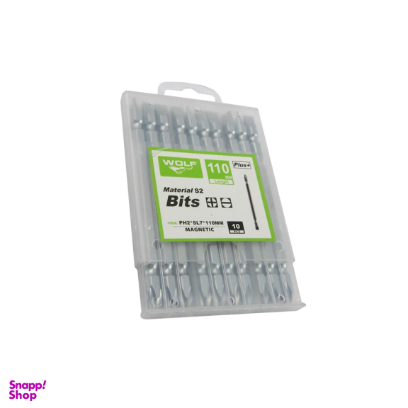 سری پیچ گوشتی یک سر دو سو یک سر چهار سو ولف کد 11-219 بسته 10 عددی