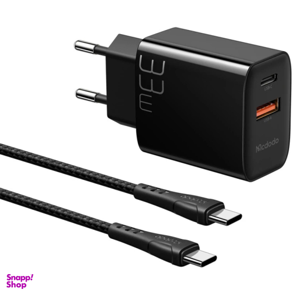 شارژر دیواری 33 وات مک دودو مدل CH-0922 به همراه کابل تبدیل USB-C