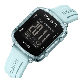 ساعت مچی دیجیتال نیوی فورس مدل 7120 رنگ آبی روشن