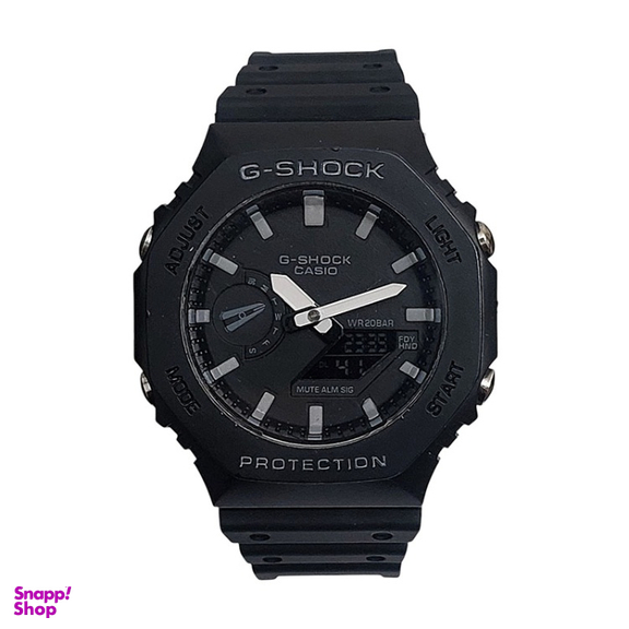 ساعت مچی طرح کاسیو جیشاک مدل دو زمانه کد G-SHOCK GA-2100 BK