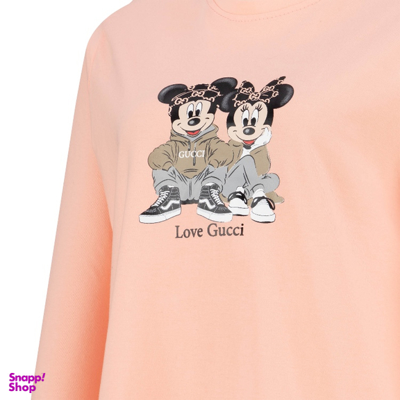 ست بلوز و شلوار راحتی زنانه کد 1042 رنگ گلبهی