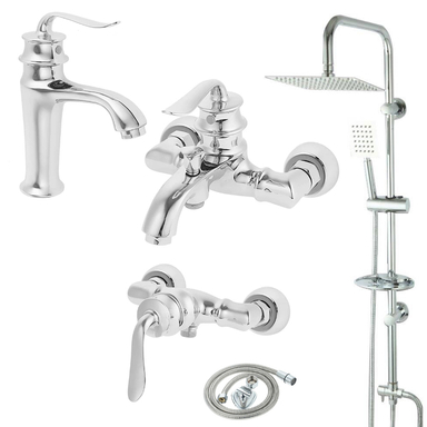 ست شیرآلات اندیکا مدل Ervin Absar کد E5 مجموعه 5 عددی