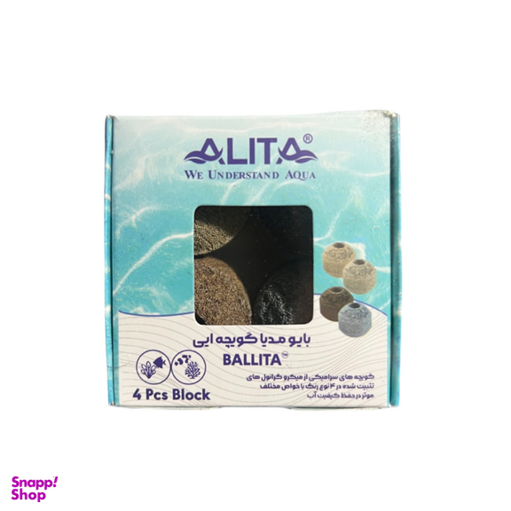 سرامیک آکواریوم آلیتا مدیا بیولوژیکی گویچه مجموعه 4 عددی