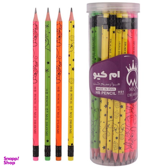 مداد مشکی ام کیو کد H51 بسته 48 عددی