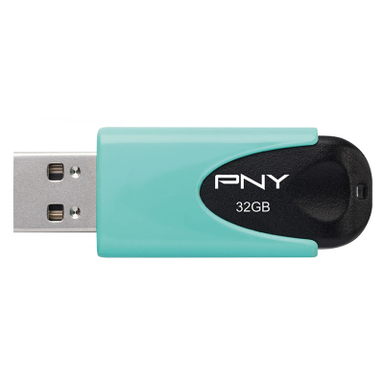 فلش مموری پی ان وای مدل Attache 4 USB 2.0 سریال FD32GATT4PAS1KA-EF ظرفیت 32 گیگابایت