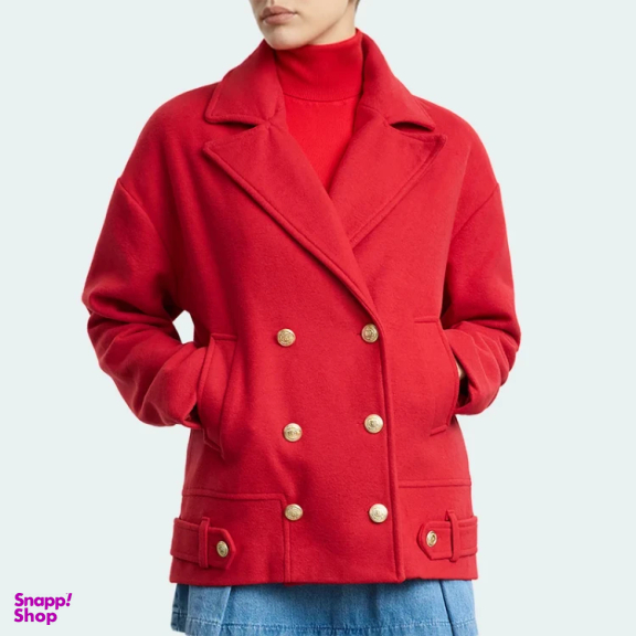 پالتو زنانه مدل GD-o-20227784 رنگ قرمز