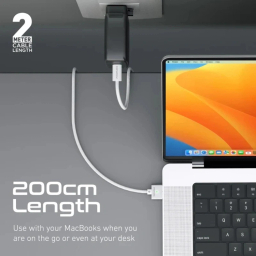 کابل شارژ مک بوک پرومیت مدل MAGCORD-140PD طول 2 متر
