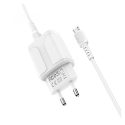 شارژر دیواری بروفون مدل BA37A به همراه کابل تبدیل MicroUSB
