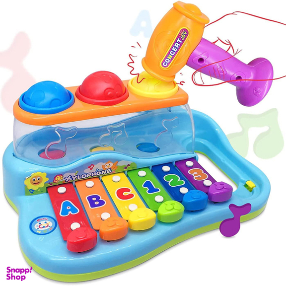 اسباب بازی موزیکال بلز و چکش هولی تويز مدل 856 Enlightening & Intellectual Xylophone