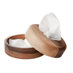 جا دستمال کاغذی چوب گردو مدل تالو کد 0130