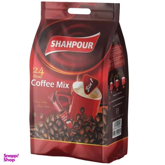 کافی میکس 3×1 شاهپور بسته 24 عددی