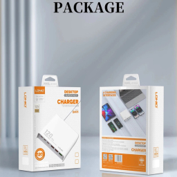 شارژر رومیزی 120 وات الدینیو مدل HUB CHARGER Q605