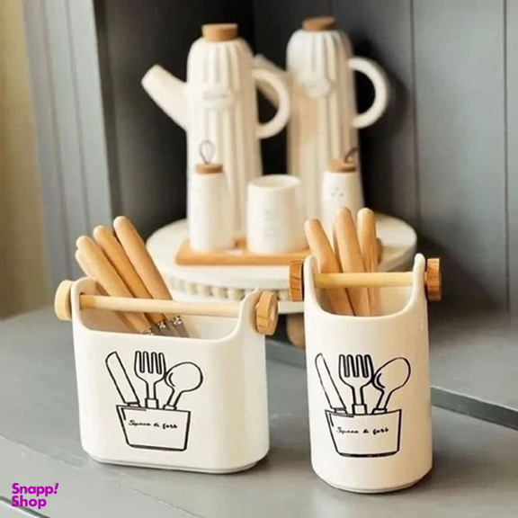جای قاشق و چنگال سرامیکی ام وی اچ کد 1042