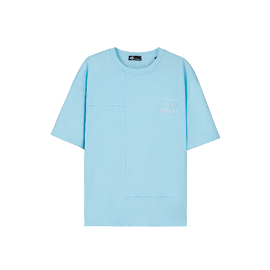 تیشرت زیگ مدل Just be رنگ آبی فیروزه ای