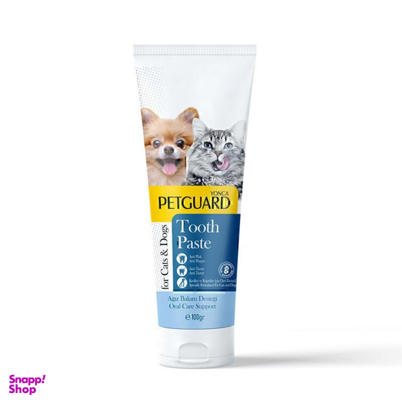 خمیر دندان گربه و سگ پت گارد مدل آنزیمی وزن ۱۰۰ گرم