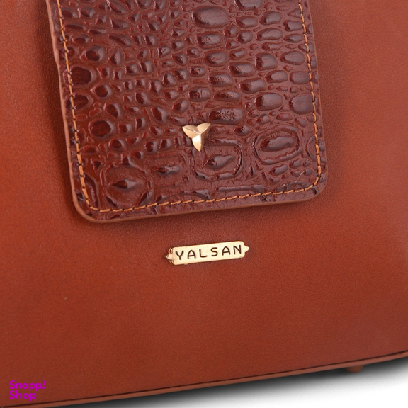 کیف دوشی و دستی زنانه چرم یلسان مدل راشا کد GAN-104-ASL