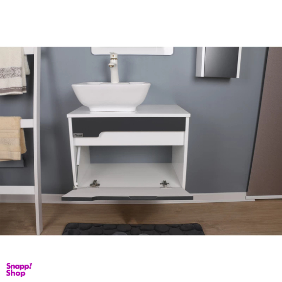 ست کابینت و روشویی دلفین مدل 9053 به همراه آینه و باکس