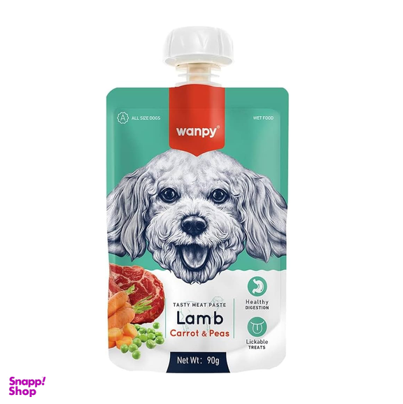 پودینگ غذای سگ ونپی مدل Lamb طعم بره وزن 90 گرم