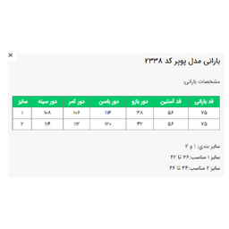 بارانی زنانه السانا مدل پوپر کد 233828