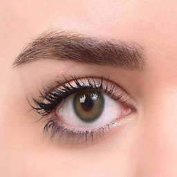 لنز رنگی چشم رویال ویژن شماره 39 مدل Pixy Green رنگ سبز عسلی متمایل به زیتونی