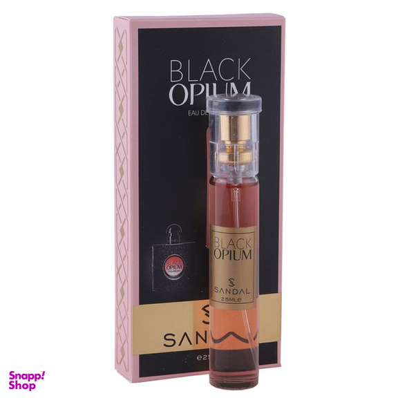 عطر جیبی زنانه صندل مدل بلک اوپیوم حجم 25 میلی لیتر