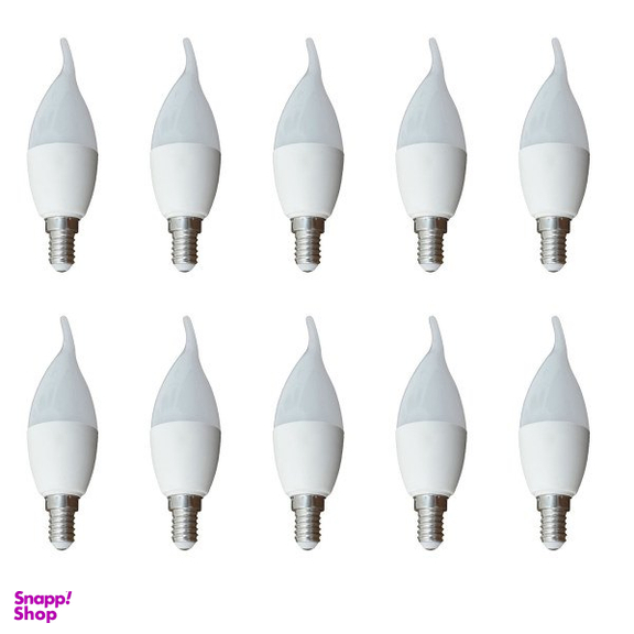 لامپ ال ای دی 7 وات مدل شمعی پایه E14 بسته 10 عددی