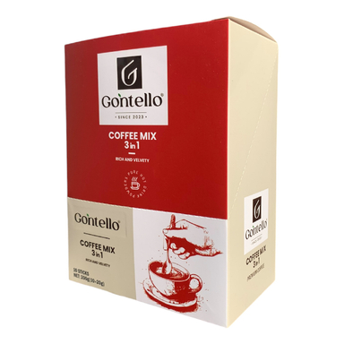 کافی میکس 3×1 کلاسیک گونتلو وزن 200 گرم بسته 10 عددی