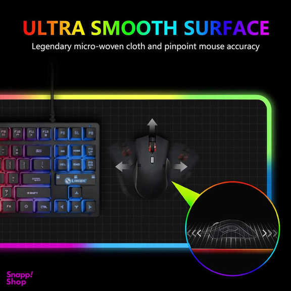 ماوس پد مخصوص بازی مدل RGB 80x30