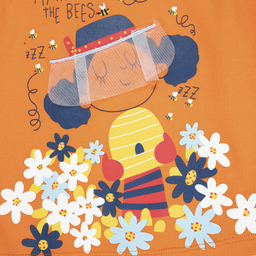 ست تاپ و شلوارک دخترانه فیورلا مدل کندوی عسل کد 35017