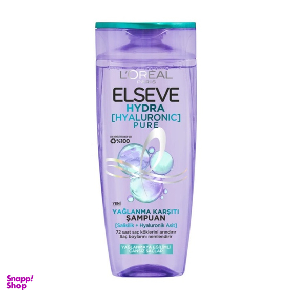 شامپو مو لورآل مدل Hydra Pure مناسب موهای چرب حجم 300 میلی لیتر