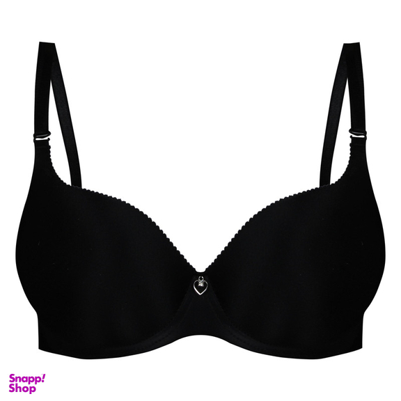 سوتین زنانه لین مدل فنردار پوش آپ کد 4680-704 رنگ مشکی