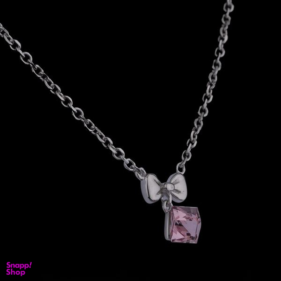 گردنبند نقره زنانه سواروسکی مدل پاپیون و مکعب کد 697783