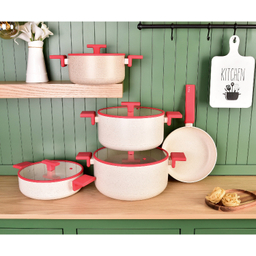 سرویس قابلمه و تابه گرانیتی 9 پارچه پرارین مدل Estima کد 4323