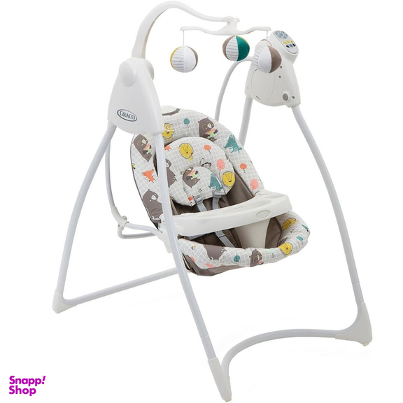 تاب برقی نوزاد گراکو مدل graco swing lovin hug patchwork grey new