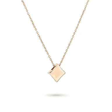 گردنبند طلا 18 عیار زنانه میلی گالری طرح مربع فانتزی کد MT389