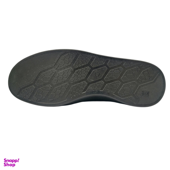 کفش طبی مردانه چرم ریباری مدل M15 رنگ مشکی