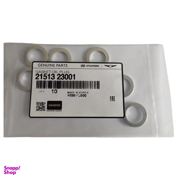 واشر پیچ کارتل تخلیه روغن موتور هیوندای جنیون پارتز مدل 2151323001 SONATA بسته 10 عددی