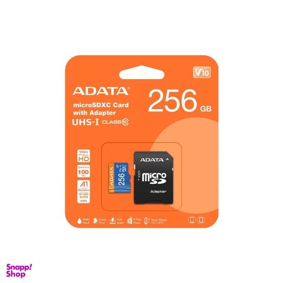 کارت حافظه ای دیتا مدل MicroSDXC UHS-I Class 10 ظرفیت ۲۵۶ گیگابایت به همراه آداپتور