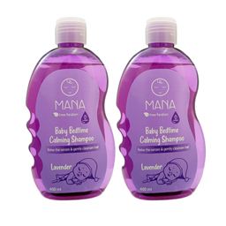 شامپو بچه مانا مدل عصاره اسطوخودوس حجم 400 میلی لیتر مجموعه 2 عددی