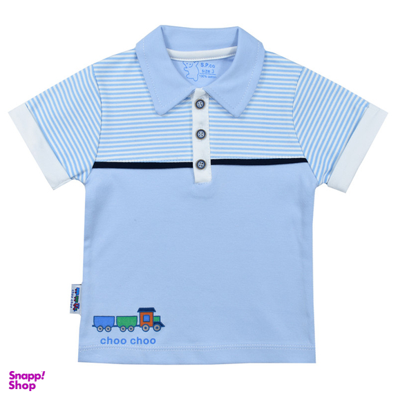 ست پولوشرت و سرهمی نوزادی اسپیکو مدل ترن کد 1