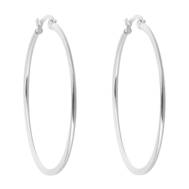گوشواره حلقه ای استیل مارنا گالری مدل Silver
