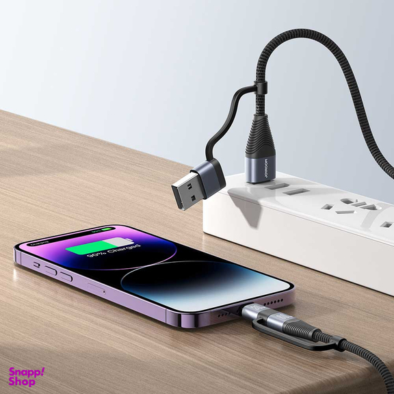 کابل دیتا USB/Type-C به Lightning/Type-C جوی روم مدل SA37-2T2 طول 1.2 متر