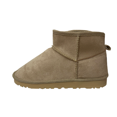 نیم بوت زنانه طرح آگ کوتاه رنگ کرم