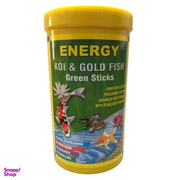 غذای ماهی انرژی مدل Koi And Goldfish Green Sticks وزن 25 گرم