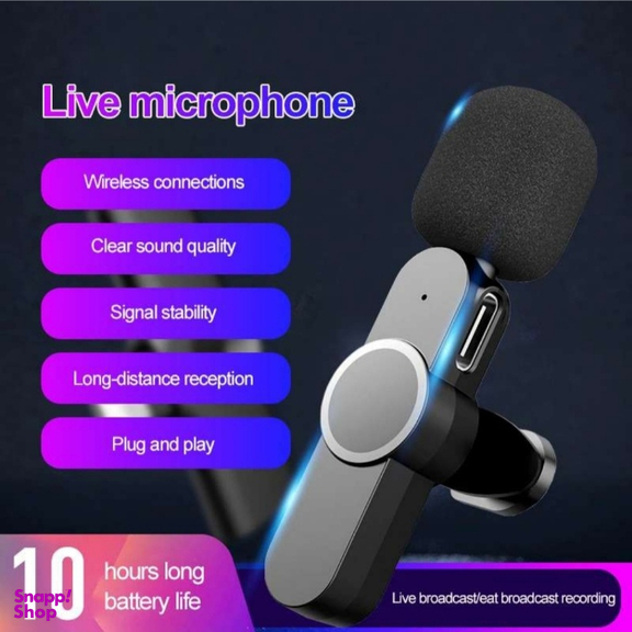 میکروفون بی سیم یقه ای مدل Wireless Lavalier