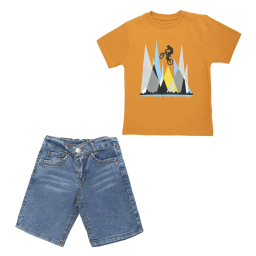 ست تیشرت و شلوارک پسرانه مدل MDSS-CG4760