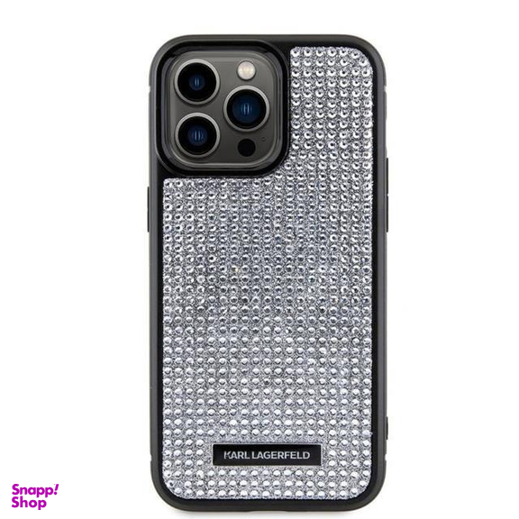 کاور گوشی موبایل کارل لاگرفلد مدل Rhinestone مناسب برای اپل iPhone 15 Pro Max