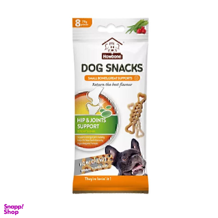 اسنک تشویقی تقویت مفاصل سگ هابون مدل بامیه و گل رز وزن 70 گرم