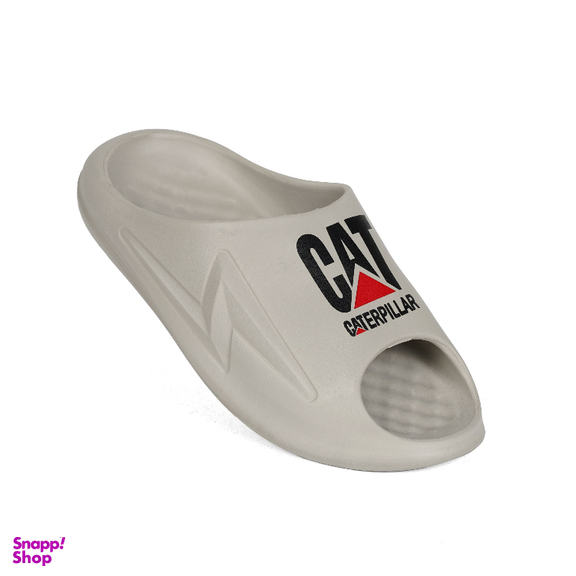 دمپایی مردانه شیما طرح Caterpillar رنگ خاکستری