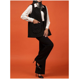 جلیقه رسمی زنانه برنس کد 70101 رنگ مشکی